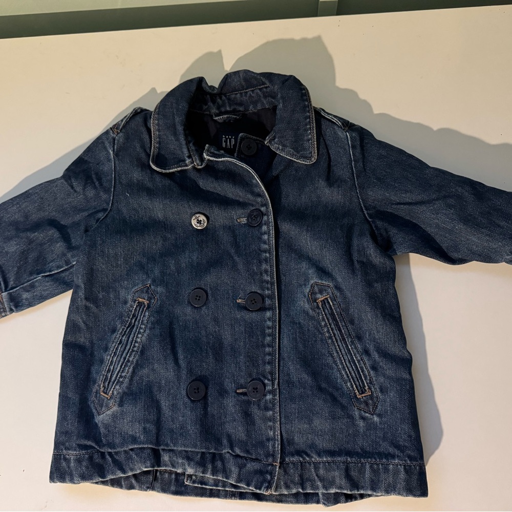Baby Gap Heavy weight Denim Peacoat Size 18-24 Months